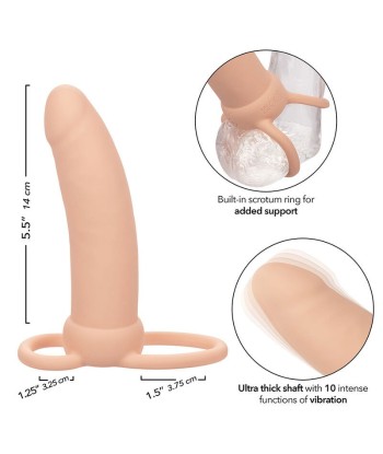 CALEXOTICS - MAXX DOBLE PENETRADOR GRUESO 10 VIBRACIONES NATURAL