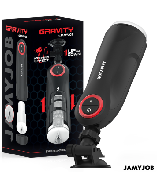 JAMYJOB - GRAVITY MASTURBADOR VAGINA AUTOMÁTICO 5 MODOS DE EMPUJE Y EFECTO SONIDO