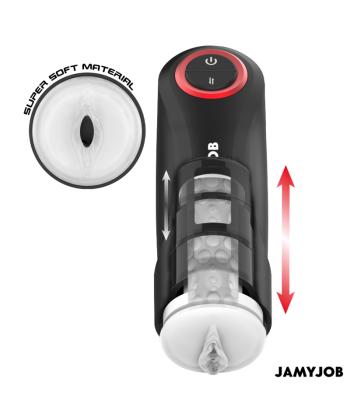 JAMYJOB - GRAVITY MASTURBADOR VAGINA AUTOMÁTICO 5 MODOS DE EMPUJE Y EFECTO SONIDO