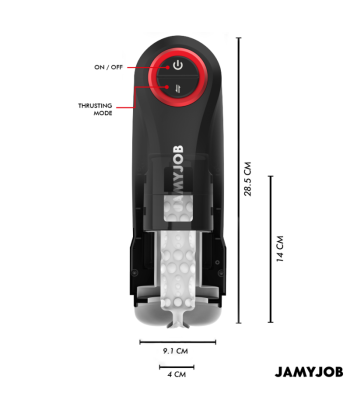 JAMYJOB - GRAVITY MASTURBADOR VAGINA AUTOMÁTICO 5 MODOS DE EMPUJE Y EFECTO SONIDO