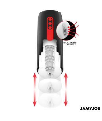 JAMYJOB - PHANTOM MASTURBADOR VAGINA AUTOMTICO 5 MODOS ONDAS ESTIMULADORAS Y EMPUJE