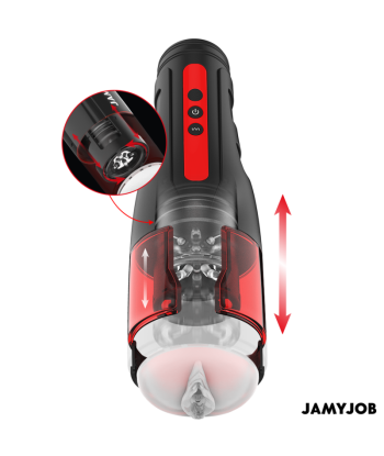 JAMYJOB - CYCLONE MASTURBADOR VAGINA AUTOMÁTICO 10 MODOS ROTACIÓN Y EMPUJE