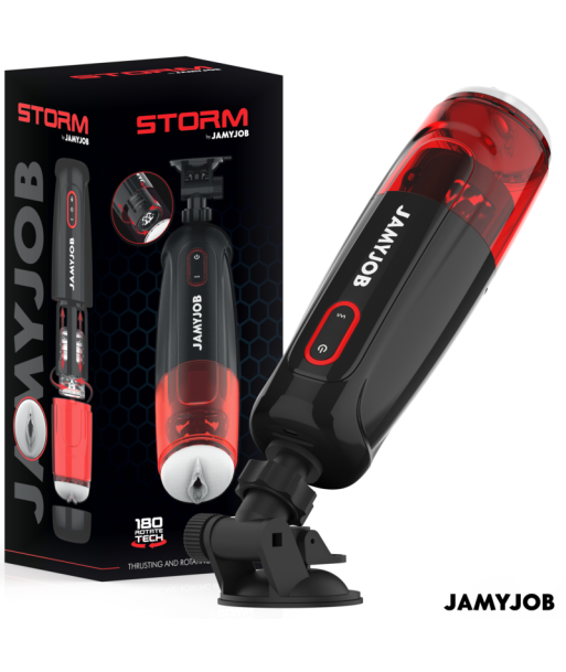 JAMYJOB - STORM MASTURBADOR VAGINA AUTOMÁTICO 10 MODOS ROTACIÓN Y EMPUJE