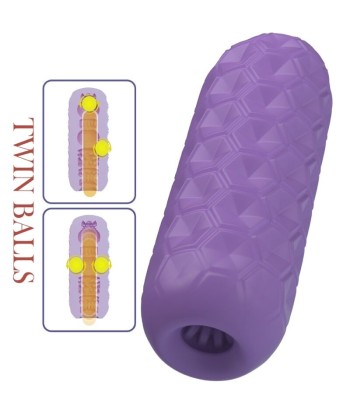 PRETTY LOVE - TWIN BALLS MASTURBADOR MASCULINO MORADO