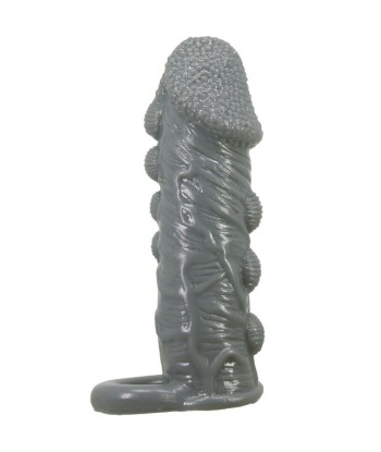 PRETTY LOVE - FUNDA REALÍSTICA ALARGADORA Y RETARDANTE PARA PENE GRIS