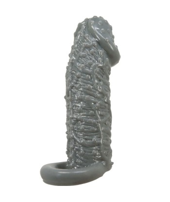 PRETTY LOVE - FUNDA REALÍSTICA ALARGADORA Y RETARDANTE PARA PENE MODELO 2 GRIS