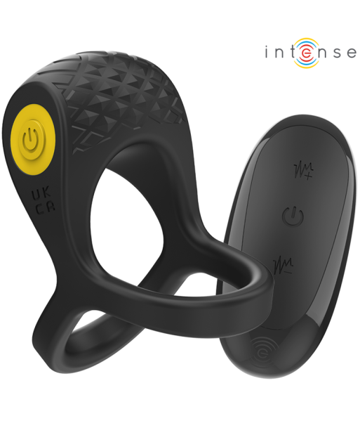 INTENSE - ALEX ANILLO DOBLE VIBRADOR PENE 10 VIBRACIONES NEGRO INTENSE - ALEX ANILLO DOBLE VIBRADOR PENE 10 VIBRACIONES NEGRO