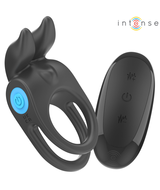 INTENSE - SAM ANILLO DOBLE VIBRADOR PENE 10 VIBRACIONES NEGRO INTENSE - SAM ANILLO DOBLE VIBRADOR PENE 10 VIBRACIONES NEGRO