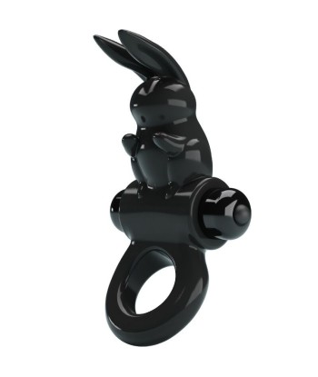 PRETTY LOVE - EXCITING RING ANILLO VIBRADOR RABBIT 10 VIBRACIONES NEGRO