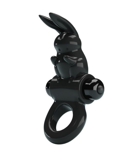 PRETTY LOVE - EXCITING RING ANILLO VIBRADOR RABBIT 10 VIBRACIONES NEGRO
