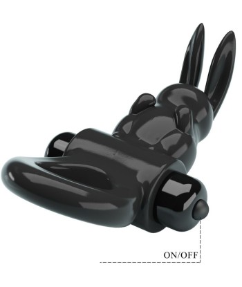PRETTY LOVE - EXCITING RING ANILLO VIBRADOR RABBIT 10 VIBRACIONES NEGRO