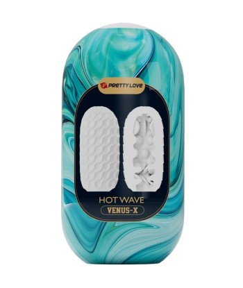 PRETTY LOVE - HOT WAVE MASTURBADOR MASCULINO SILICONA BLANCO
