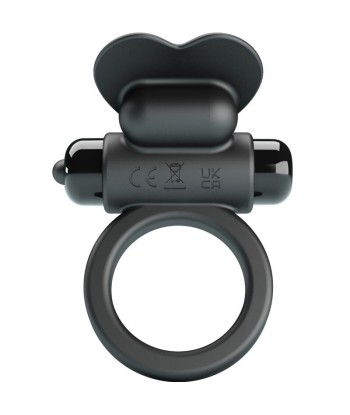 PRETTY LOVE - DEBONAIRE ANILLO VIBRADOR CONEJO 10 VIBRACIONES NEGRO