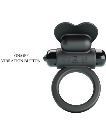 PRETTY LOVE - DEBONAIRE ANILLO VIBRADOR CONEJO 10 VIBRACIONES NEGRO