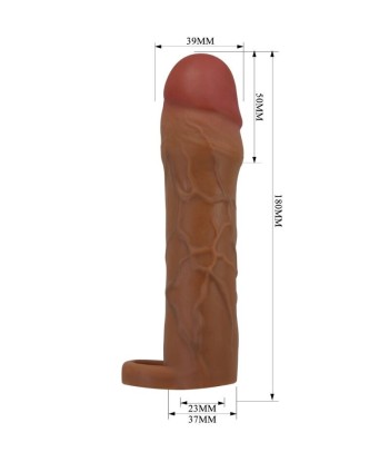 PRETTY LOVE - HANI FUNDA PARA PENE CON EXTENSIÓN DE 5 CM MULATO