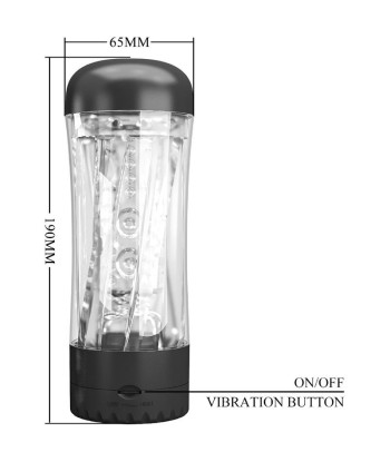 PRETTY LOVE - TAMARA MASTURBADOR MASCULINO VIBRADOR MULTIVELOCIDAD NEGRO