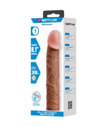 PRETTY LOVE - STEVENSON FUNDA PENE CON EXTENSIÓN DE 7.6 CM MULATO