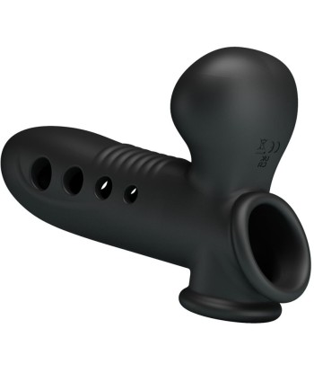PRETTY LOVE - CRANE FUNDA PARA PENE CON AIRBAG NEGRO