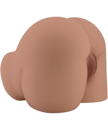 CRAZY BULL - BERNACE TRASERO VIBRADOR CON VAGINA Y ANO REALÍSTICO NATURAL CONTROL REMOTO