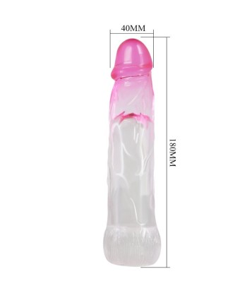 PRETTY LOVE - NERON FUNDA REALÍSTICA ALARGADORA DE 6 CM PARA PENE ROSA
