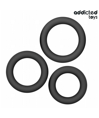 ADDICTED TOYS - SET DE ANILLOS SILICONA MODELO 1