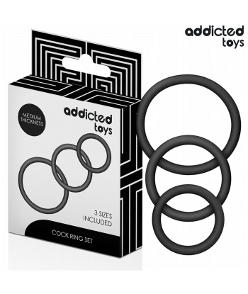 ADDICTED TOYS - SET DE ANILLOS SILICONA MODELO 2