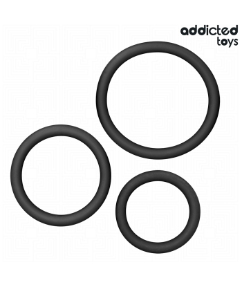 ADDICTED TOYS - SET DE ANILLOS SILICONA MODELO 2