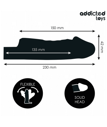 ADDICTED TOYS - FUNDA PARA EL PENE TRANSPARENTE TALLA S 23 CM