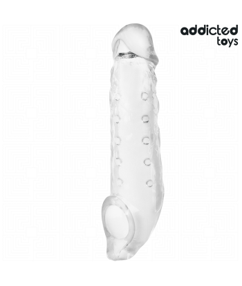 ADDICTED TOYS - FUNDAS PARA EL PENE TRANSPARENTE TALLA M 27 CM