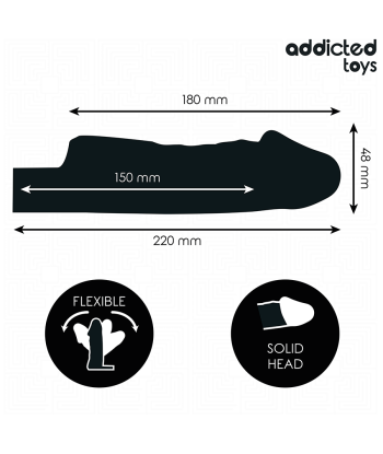 ADDICTED TOYS - EXTENSOR PARA EL PENE TRANSPARENTE 27 CM