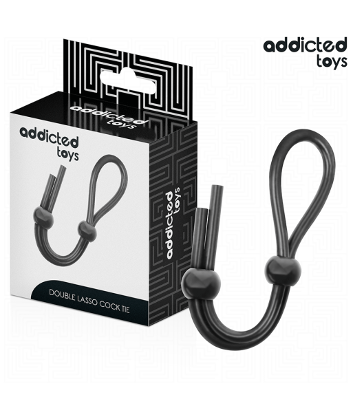 ADDICTED TOYS - CUERDA SILICONA PARA EL PENE DE LAZO DOBLE