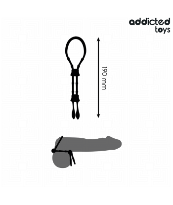 ADDICTED TOYS - CUERDA SILICONA AJUSTABLE PARA EL PENE