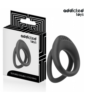ADDICTED TOYS - ANILLO TEXTURIZADO DOBLE PARA EL PENE