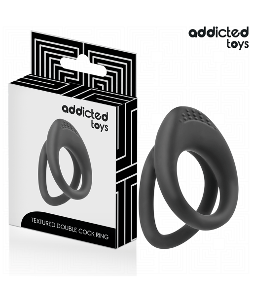 ADDICTED TOYS - ANILLO TEXTURIZADO DOBLE PARA EL PENE