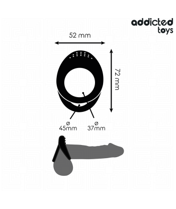 ADDICTED TOYS - ANILLO TEXTURIZADO DOBLE PARA EL PENE