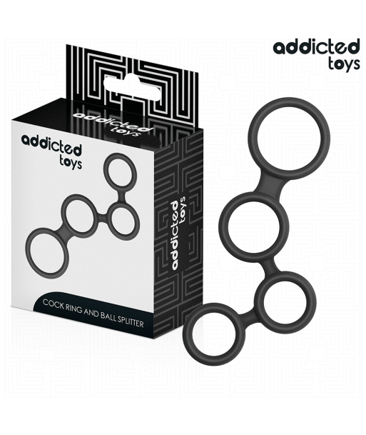 ADDICTED TOYS - ANILLO PARA EL PENE CON DIVISORES PARA TESTÍCULOS