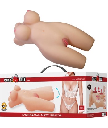 CRAZY BULL - MIA TORSO FEMENINO REALISTA VAGINA Y ANAL 8.5 KG
