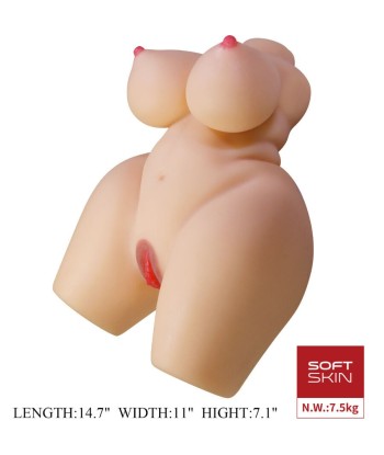 CRAZY BULL - GRACE TORSO FEMENINO REALISTA VAGINA Y ANAL 7.5 KG