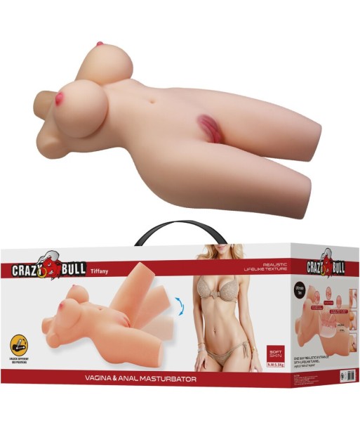 CRAZY BULL - TIFFANY TORSO FEMENINO REALISTA VAGINA Y ANAL 5.5 KG