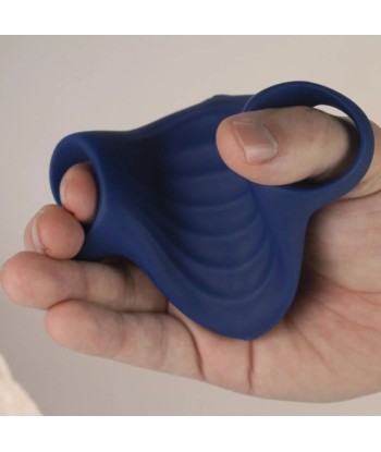 ROCKS- OFF - PALM MASTURBADOR VIBRADOR FLEXIBLE AZUL