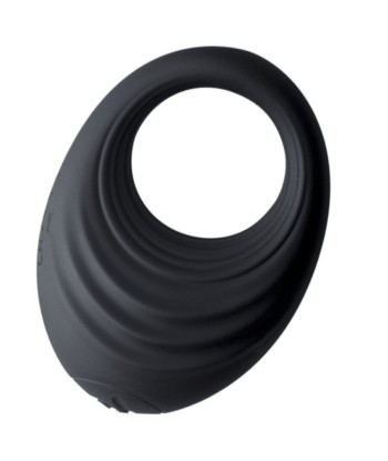 ROCKS- OFF - SPIRE ANILLO VIBRADOR PARA EL PENE NEGRO