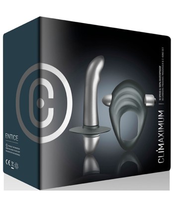 CLIMAXIMUM - ENTICE KIT ANILLO PARA PENE VIBRADOR PRÓSTATA PRINCIPIANTES
