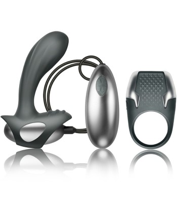 CLIMAXIMUM - EXCITE KIT ANILLO PARA PENE MASAJEADOR PRÓSTATA CON CABLE