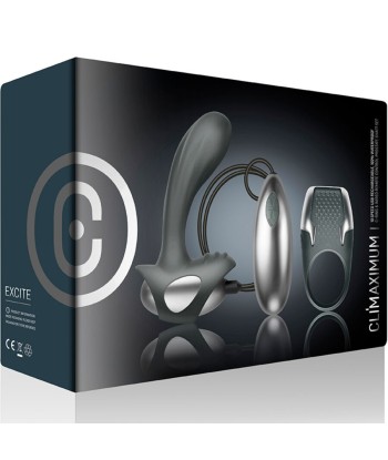 CLIMAXIMUM - EXCITE KIT ANILLO PARA PENE MASAJEADOR PRÓSTATA CON CABLE