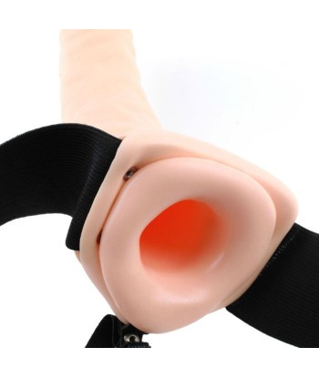 FETISH FANTASY SERIES - ARNÉS VIBRADOR HUECO 19 CM NATURAL
