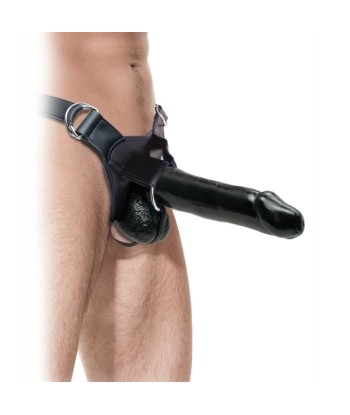 FETISH FANTASY EXTREME - ARNÉS CON DILDO NEGRO 30.5 CM HUECO