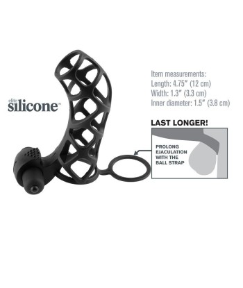 FANTASY X- TENSIONS - FUNDA PARA EL PENE DE SILICONA CON VIBRADOR