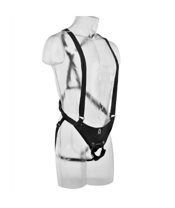 KING COCK - STRAP-ON CON DILDO HUECO 30.5 CM Y TIRANTES COLOR CARNE