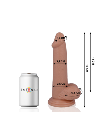 MR INTENSE - 10 PENE REALÍSTICO 18 CM -O- 3.4 CM