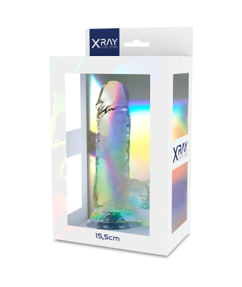 X RAY - CLEAR DILDO REALISTA TRANSPARENTE 15.5 CM -O- 3.5 CM